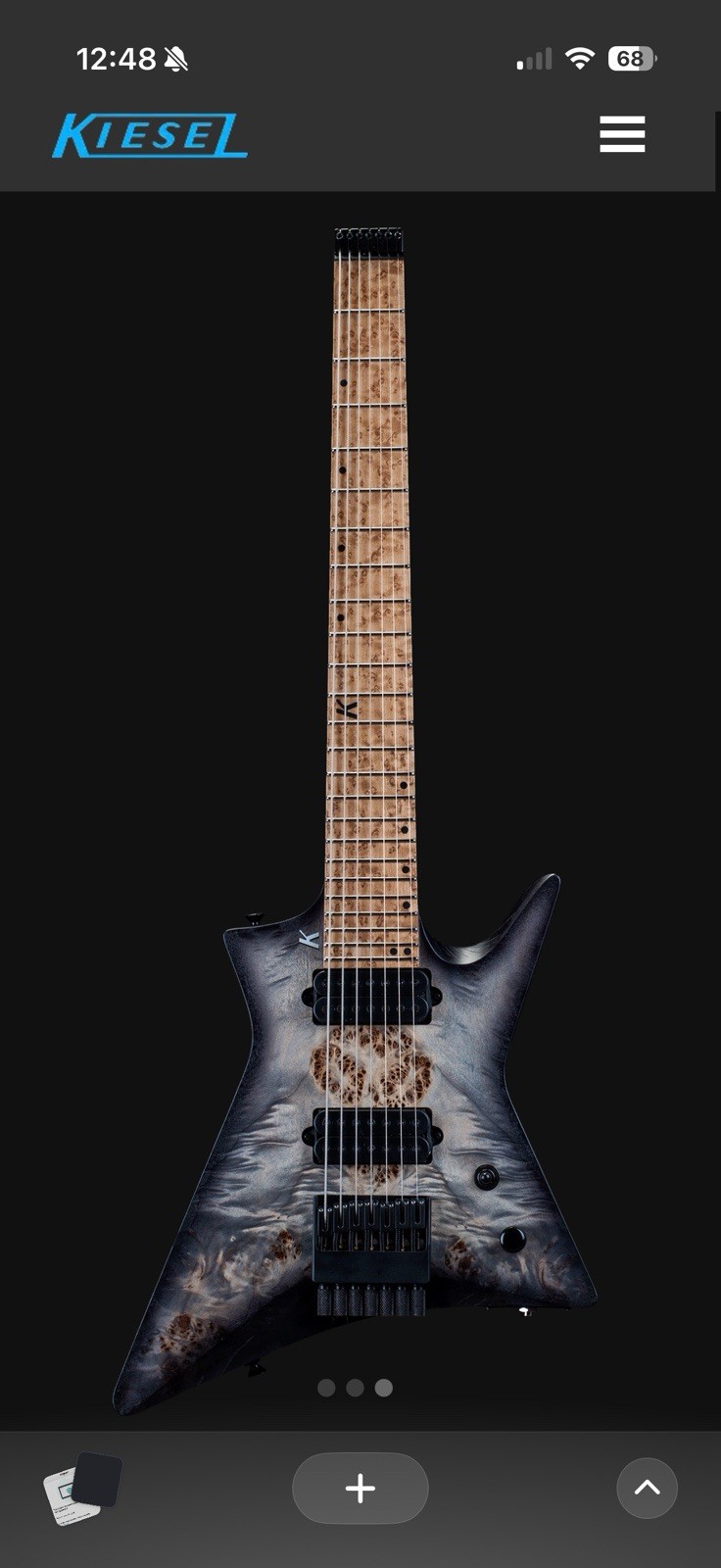 Kiesel Lightspeed 7 Custom | Poplar Burl Top | Swamp Ash | Roasted Birdseye