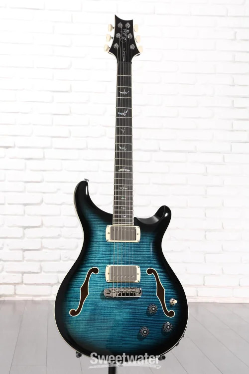PRS SE Hollowbody II Piezo Electric Guitar – Peacock Blue