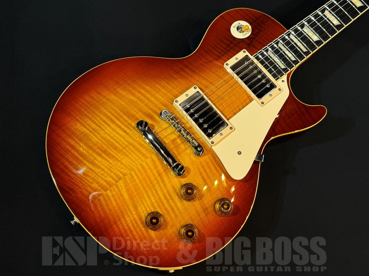 L Series LS324-CM Deep Cherry Burst Electric Guitar, Hard Case, Used