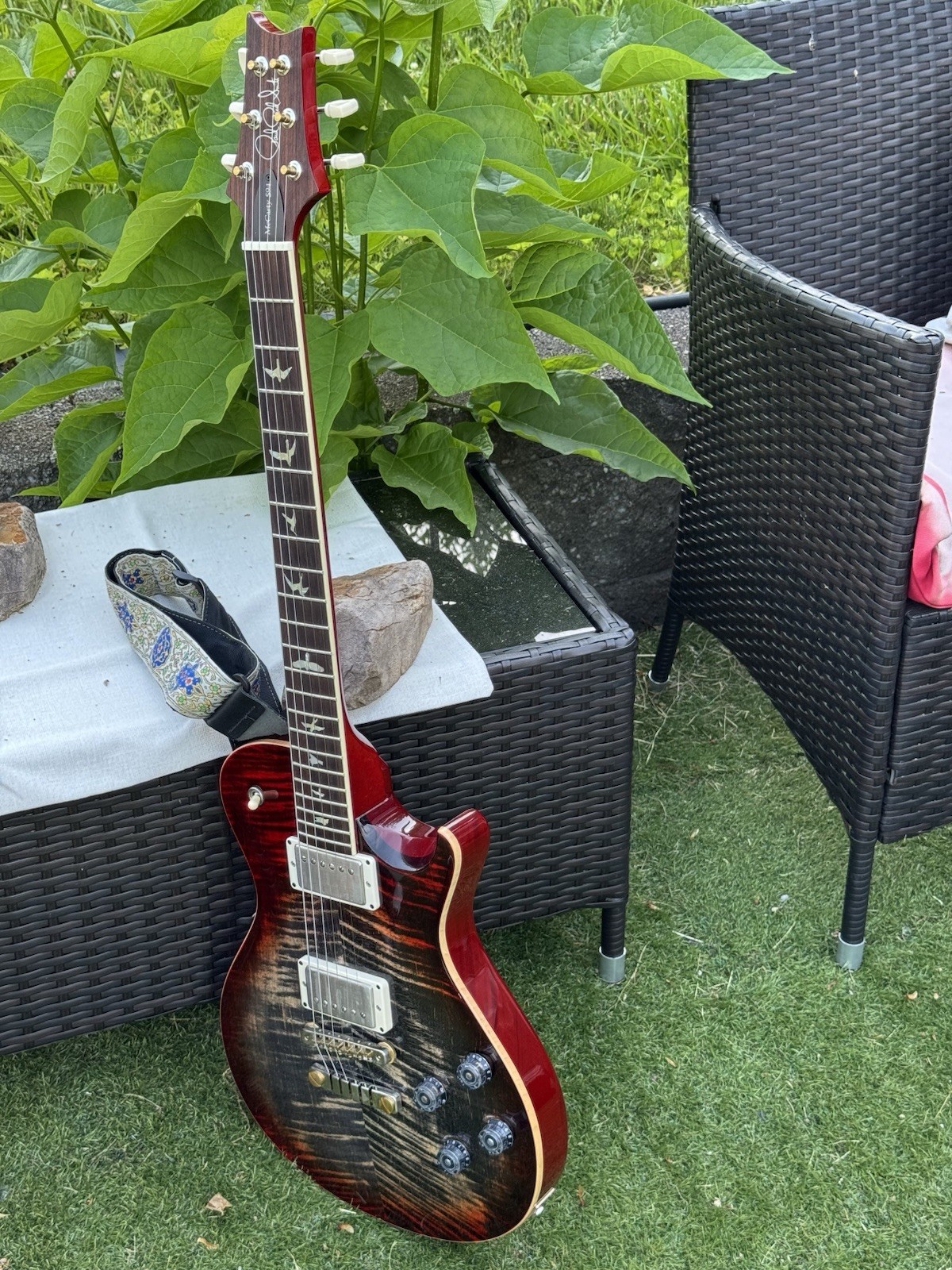 💥EXCELLENT💥PAUL REED SMITH McCarty 594 CHARCOAL CHERRY ELECTRIC GUITAR w/ CASE