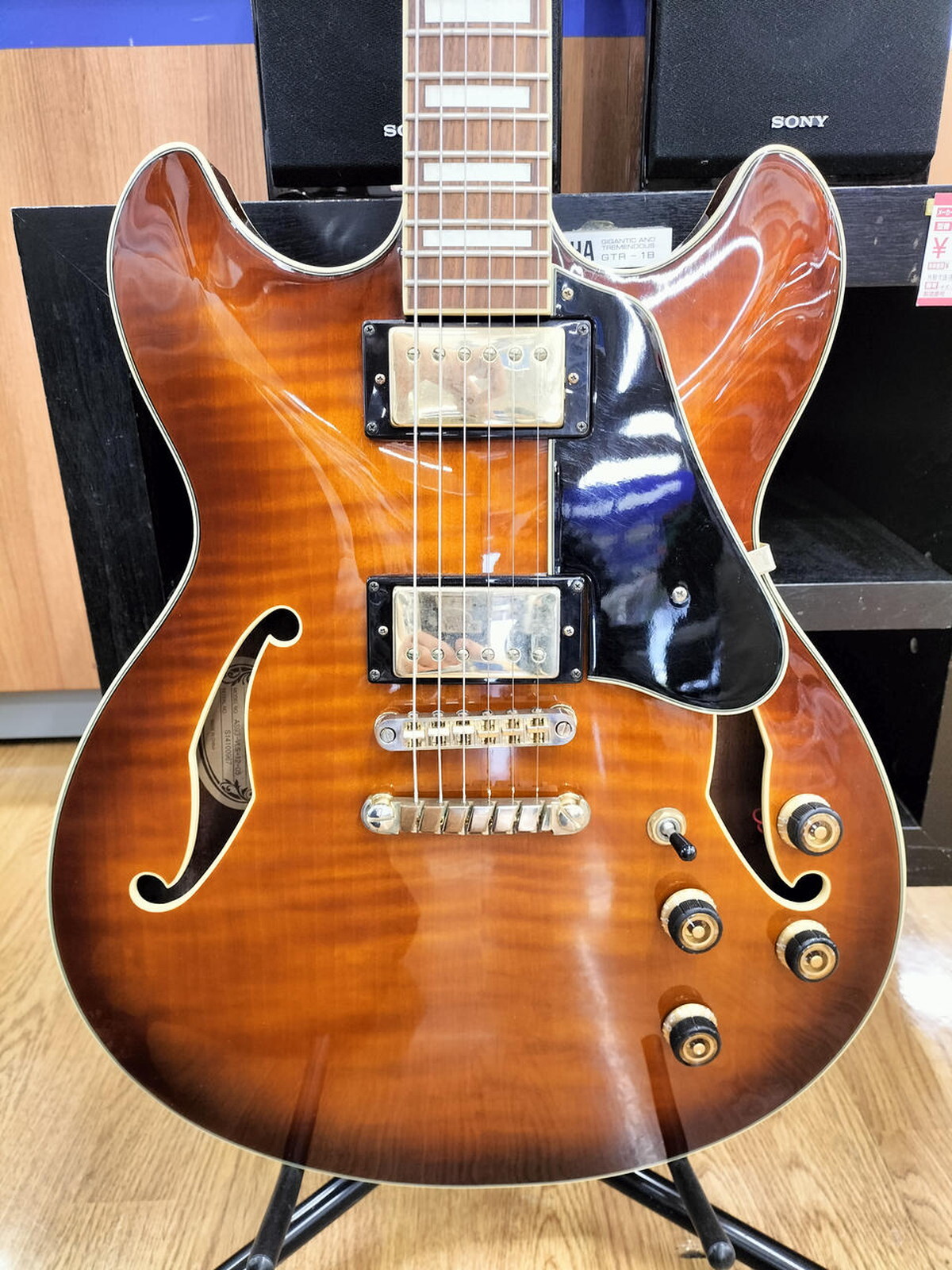 IBANEZ AS93-VLS Used Maple body Nato neck Ebony fingerboard Brown w/Soft case