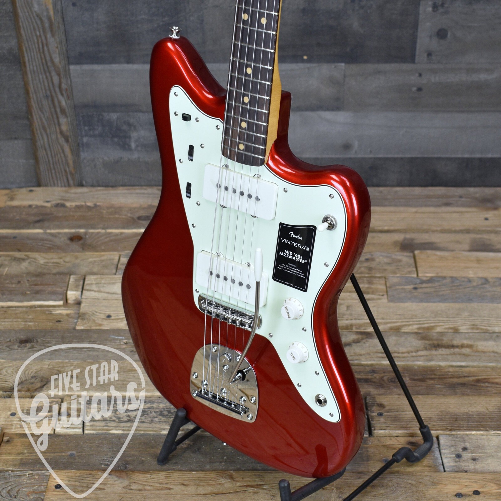 Fender Vintera III Mid 60s Jazzmaster – Candy Apple Red with Gigbag