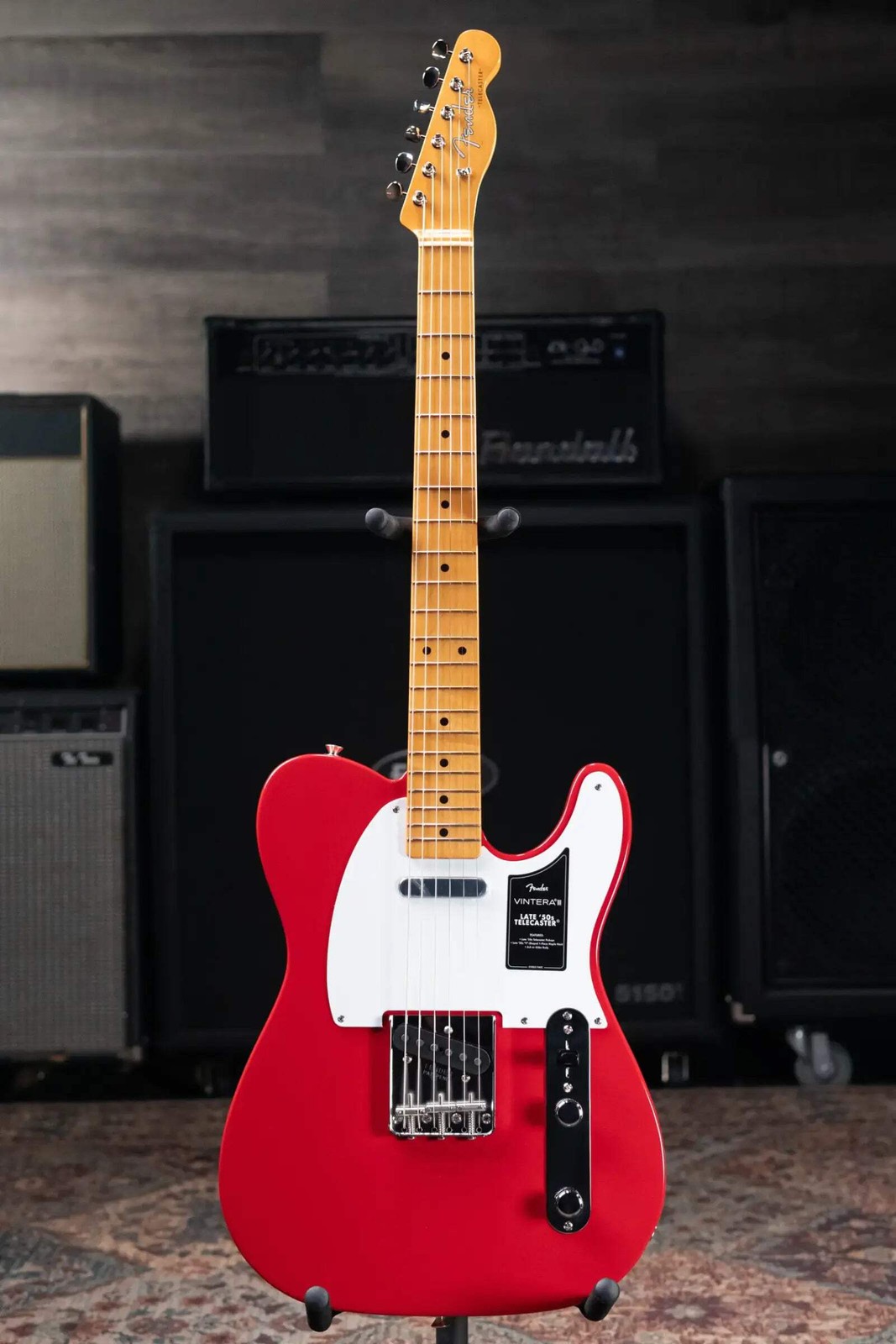 Fender Vintera III Late ’50s Telecaster Electric Guitar – Dakota Red with Gig Ba
