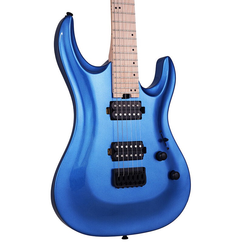 Ariaproii Mac-D600 Mrbl Metallic Royal Blue Ash Body Mac Series Electric Guitar