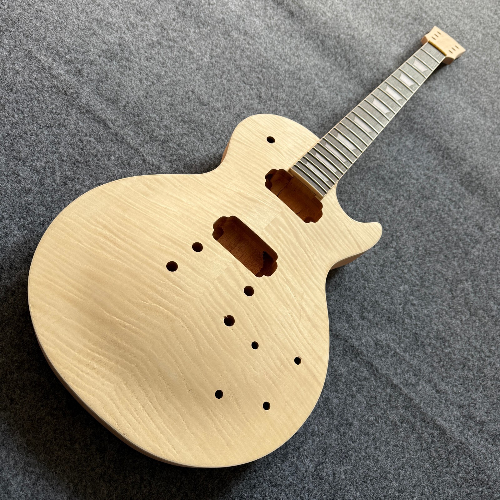 Natural Wood LP S-td Electric Guitar Components with Accessories DIY Rock Jazz