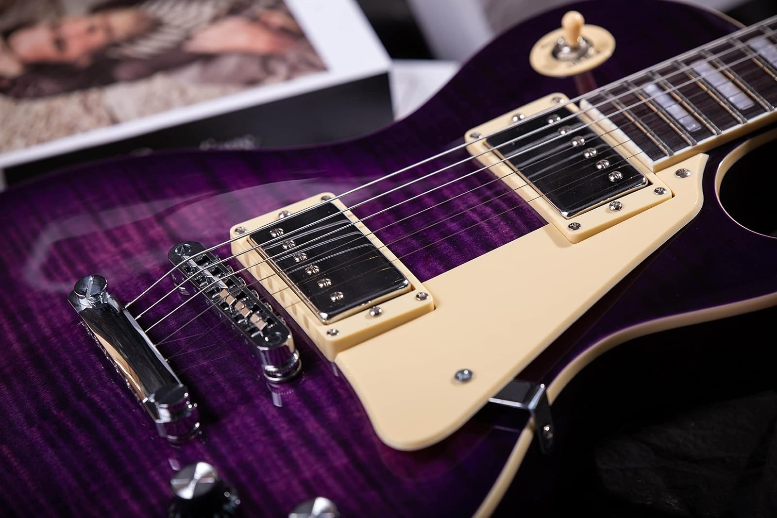 GROTE LPYS-006 Solid Body Electric Guitar with Gigbag – Purple