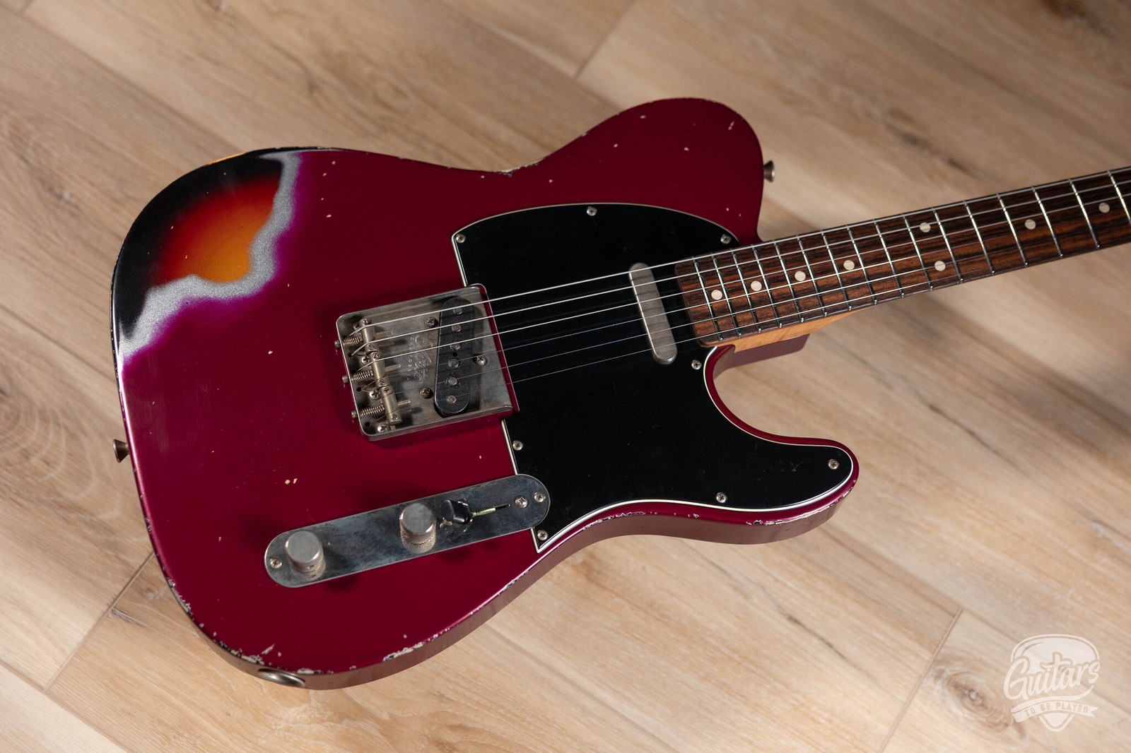 Xotic XTC-1 Alder T-Style w/ Flame Maple Neck & Rosewood – Candy Violet / 3TSB
