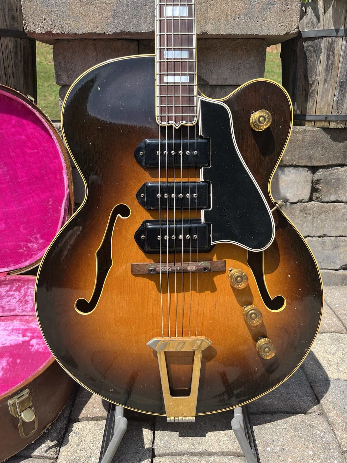 Vintage 1952 Gibson ES 5 Hollow Body Guitar