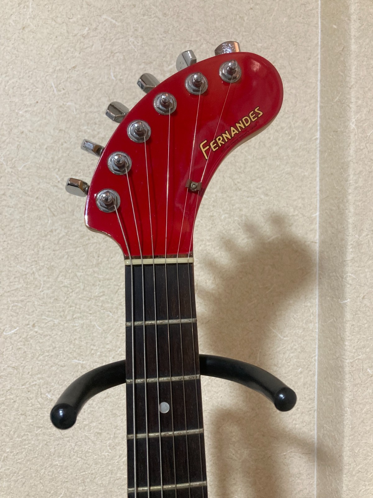 FERNANDES ZO-3 Electric Guitar With Built-In Amplifier Japan Black Zosan w/Case