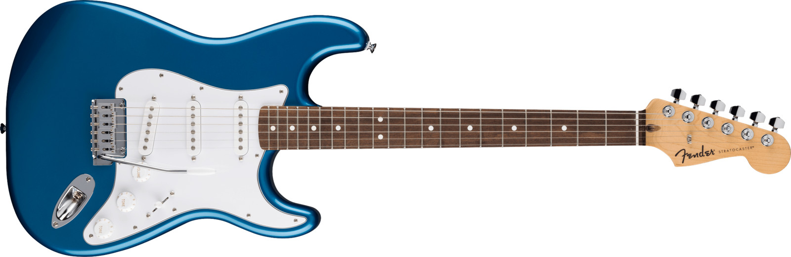Fender Standard Stratocaster, Laurel Fingerboard, White Pickguard – Aqua Marine