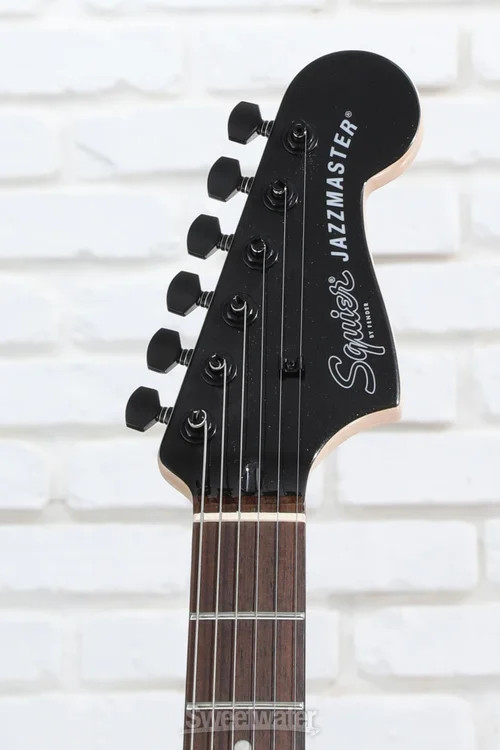 Squier Affinity Series Jazzmaster Electric Guitar – Metallic Black, Sweetwater