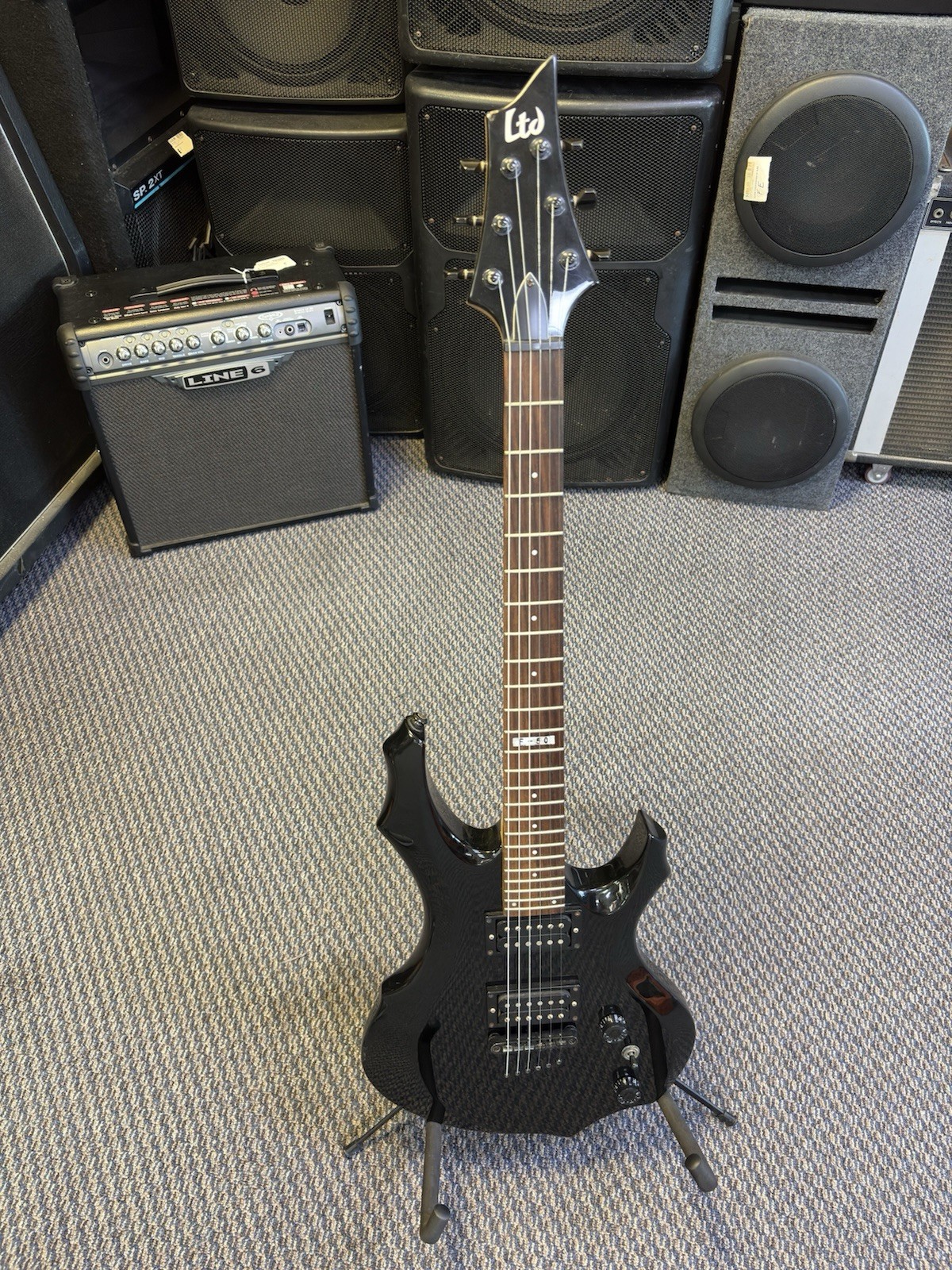 ESP LTD F-50 W/ Floyd Rose Black Electric Guitar 2003-2016 *Pre Owned*