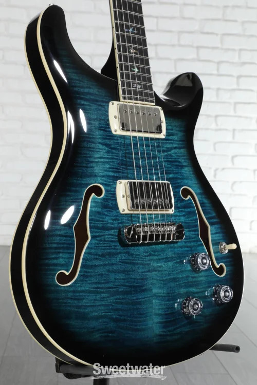 PRS SE Hollowbody II Piezo Electric Guitar – Peacock Blue