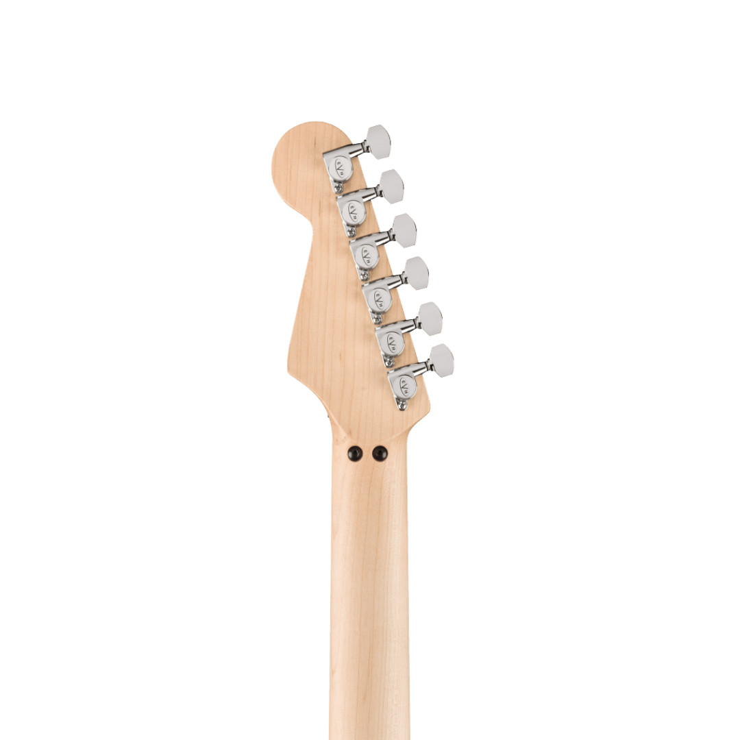 EVH Striped Series Circles, Maple Fingerboard W/Gig Bag – White and Black