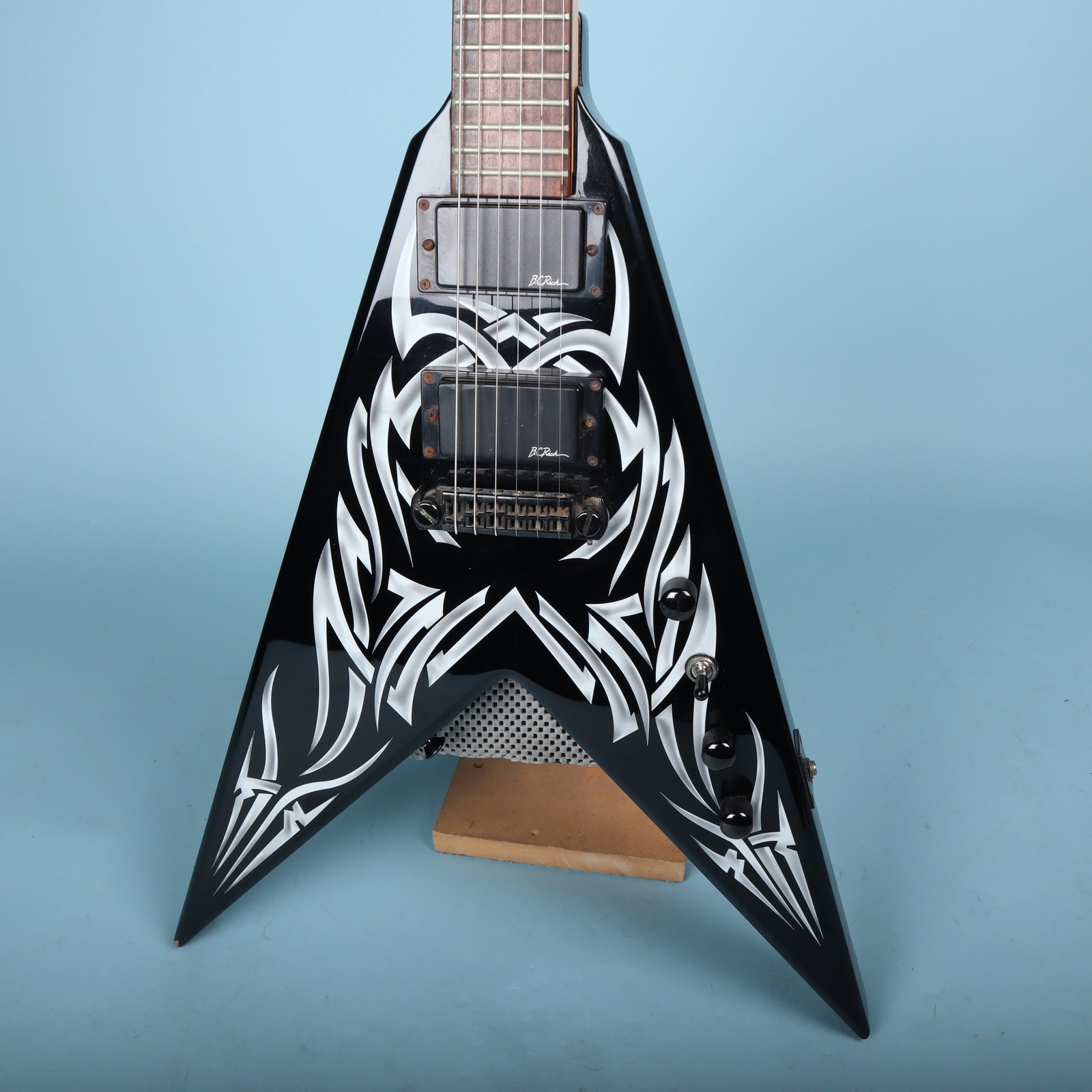 BC Rich Kerry King Signature KKV Tribal Flame Flying V Electric Guitar