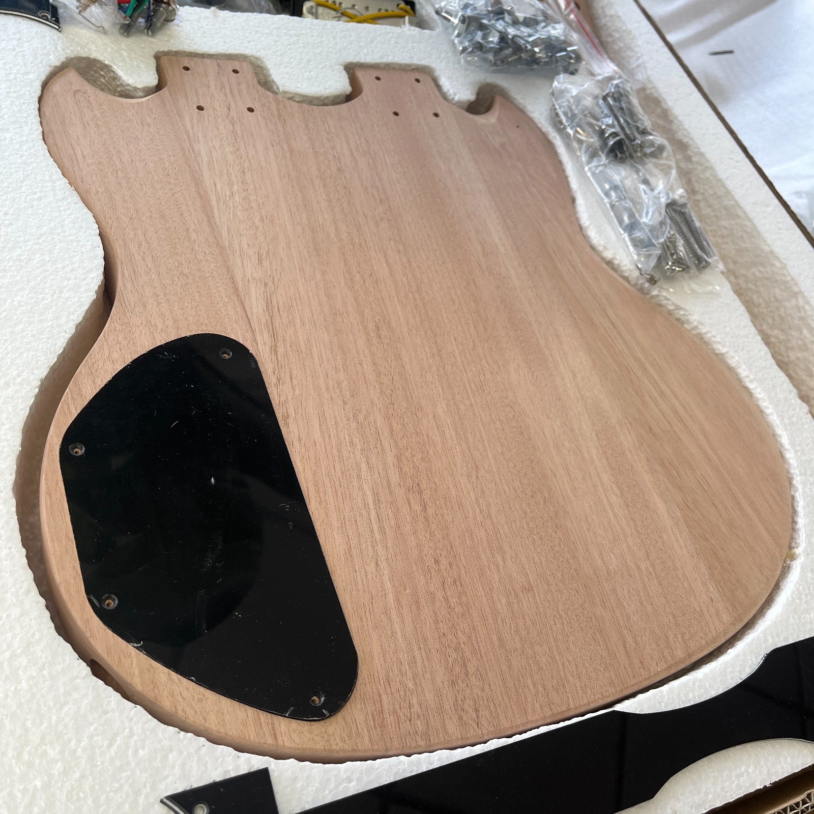 12+6strings DIY Electric Guitar kit Rosewood Fingerboard Double Neck