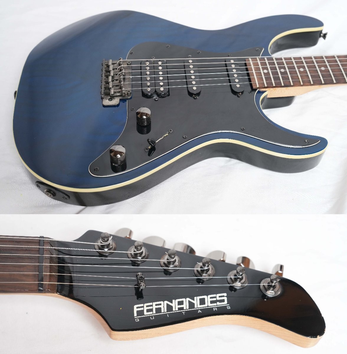 Fernandes ARS Custom See-Through Blue SSH Pickup 2000s good condition