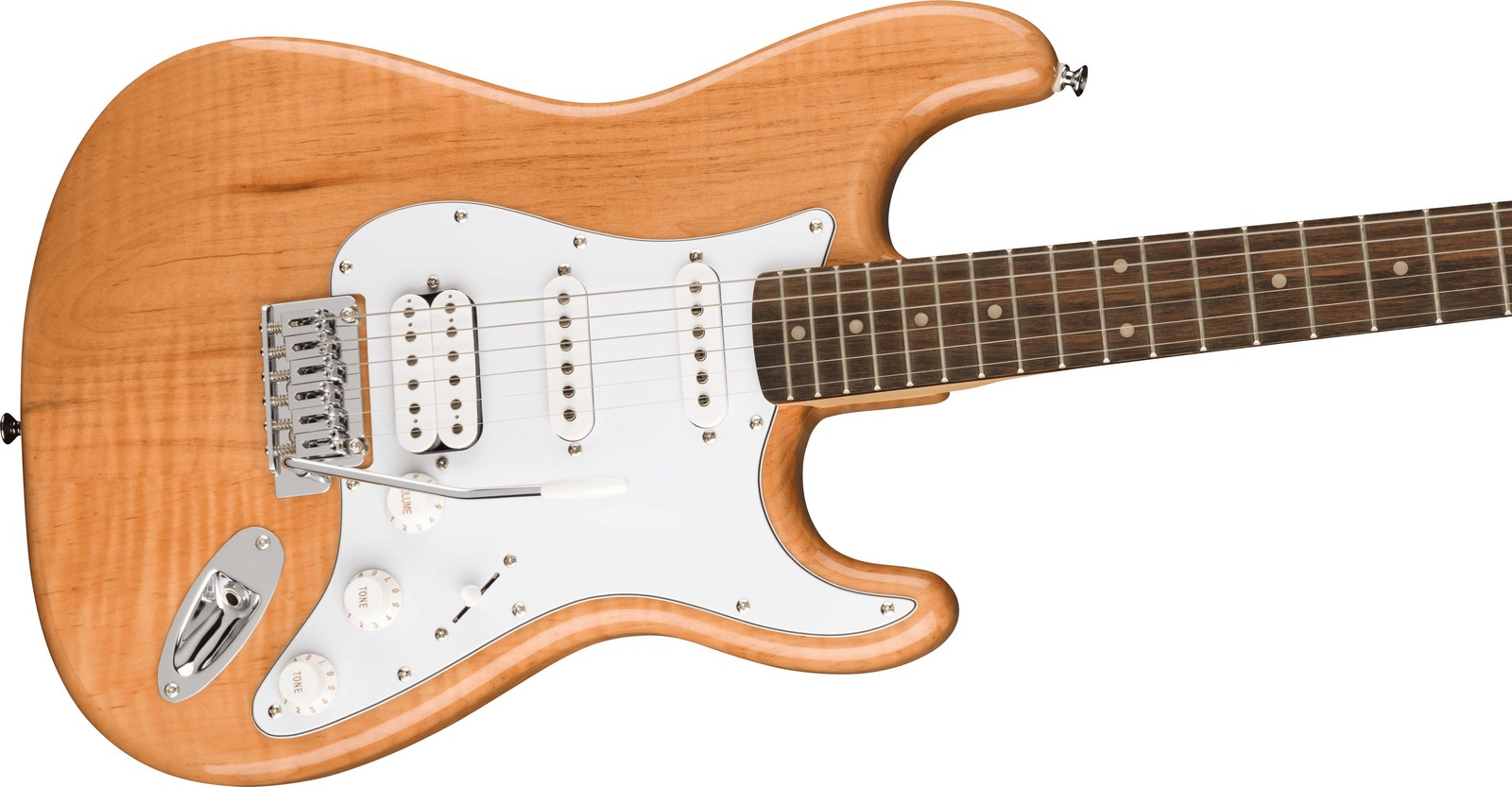 Fender Squier Affinity Stratocaster HSS – Natural w/ Midnight Blue Gig Bag