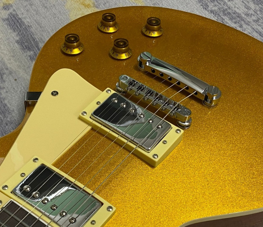 Opulent Sparkle Gold Top Electric Guitar Premium mahogany body Musicians Collect
