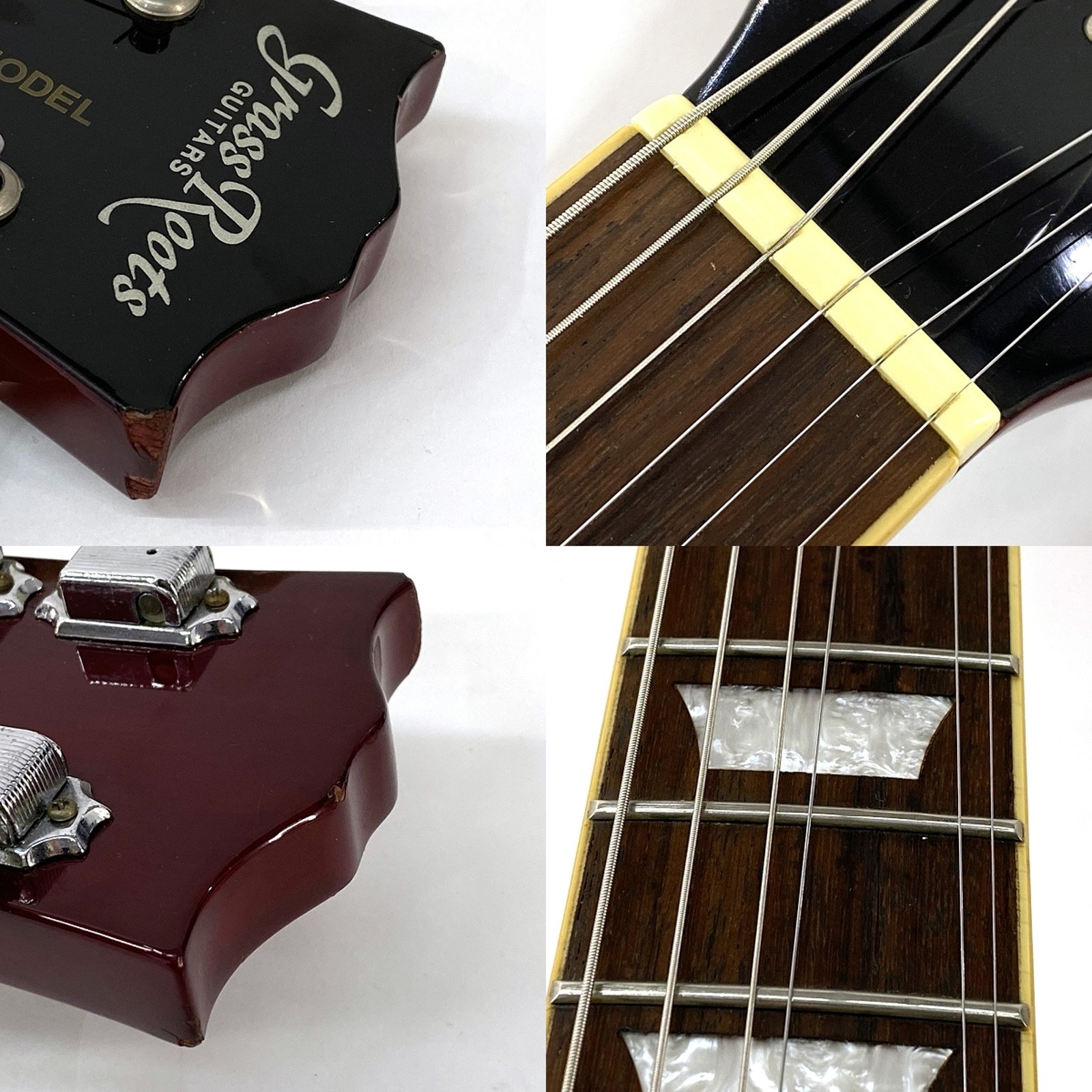 GrassRoots G-LP Used Maple Top Mahogany Back Body Mahogany Neck See Thru Red