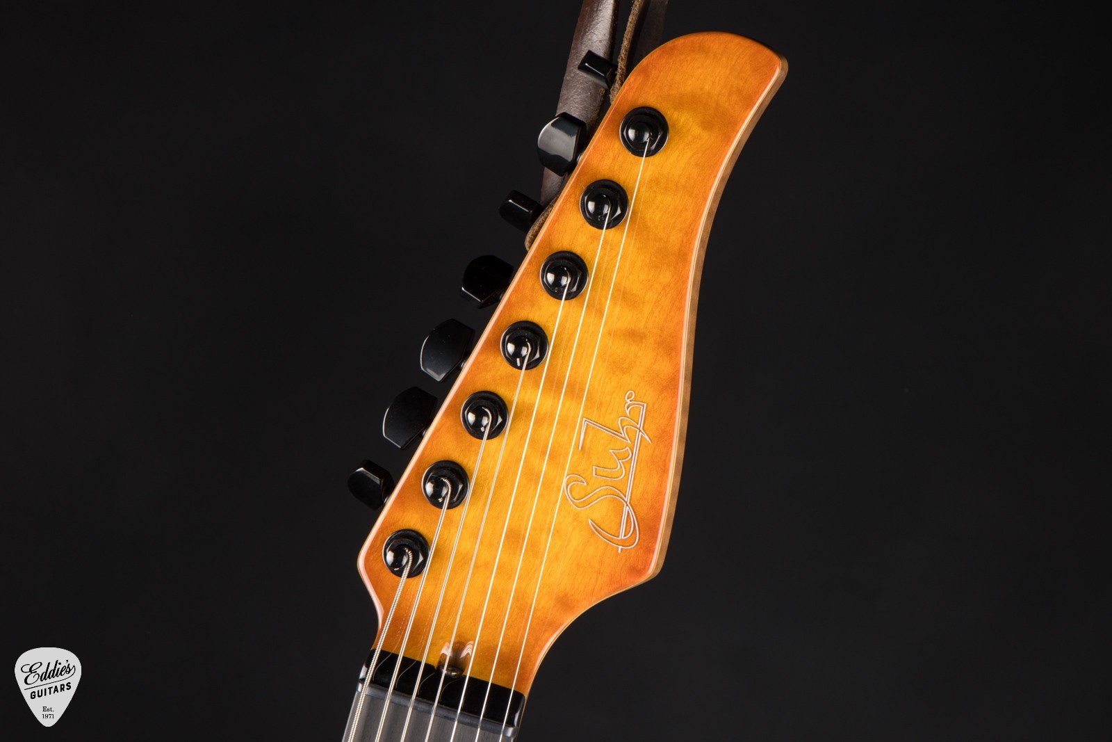Suhr Modern 7 Quilt Roasted – Honey Amber Burst #83255