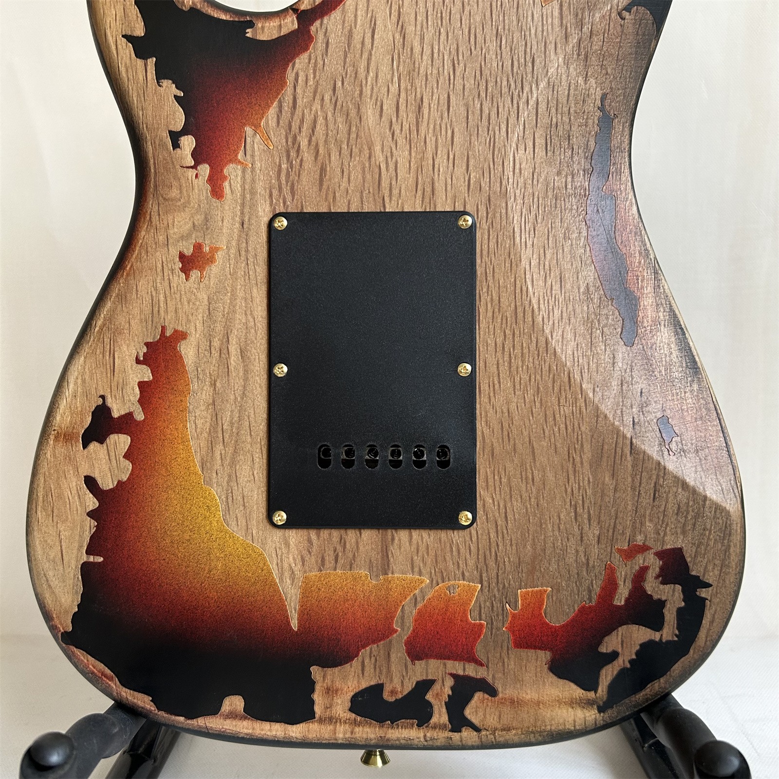 US Warehouse Custom ST Ruins SRV Electric Guitar Tremolo Bridge Alder Body