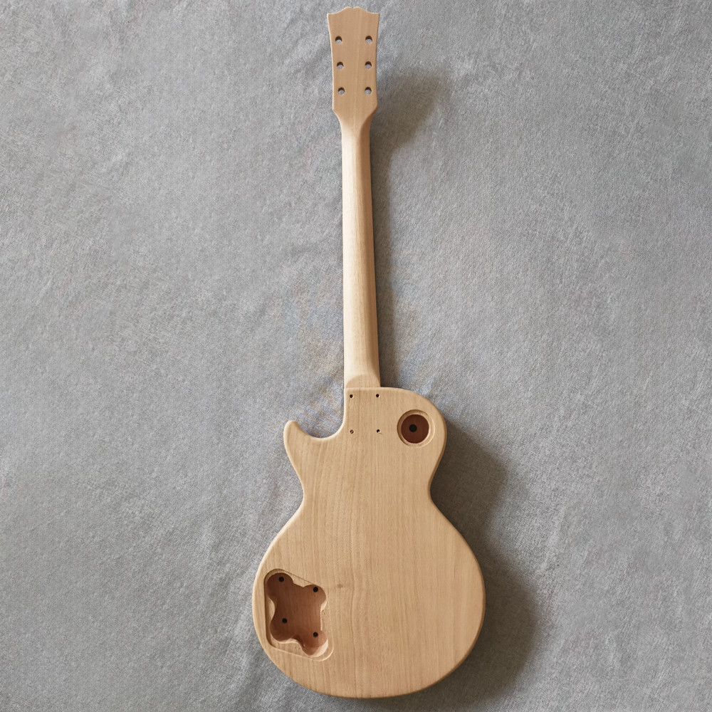 DIY L P Style 6 String Electric Guitar Kit Humbucker Pickup CR part Maple neck