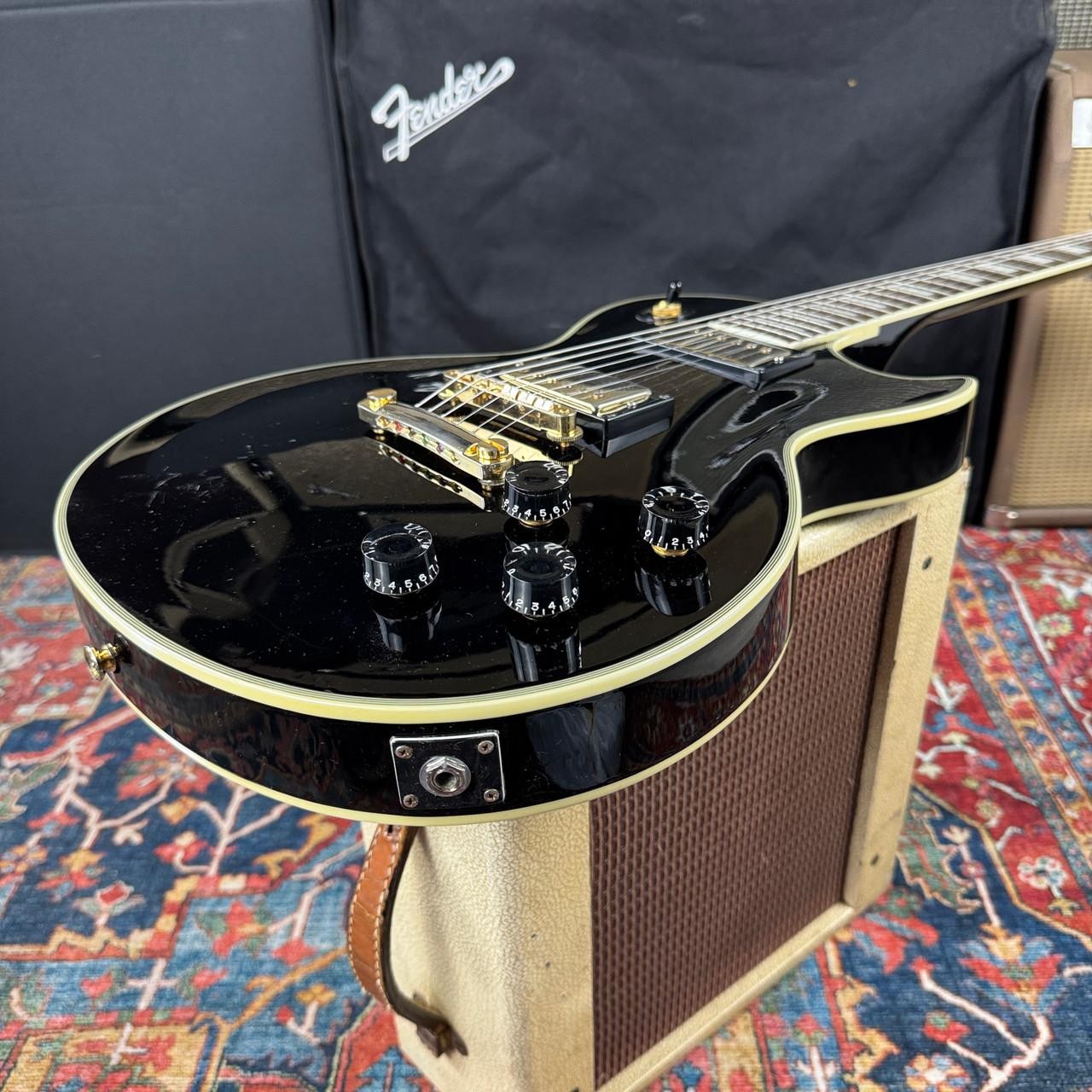 Fernandes/Burny RLC-55 Les Paul Custom Black – 1998