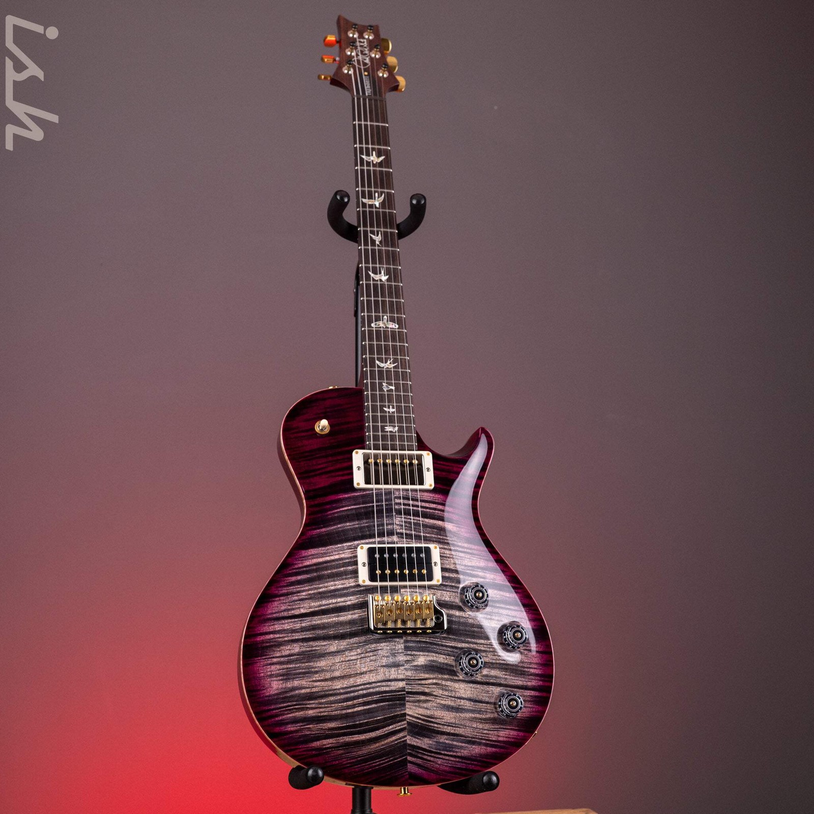 PRS Tremonti 10-Top Charcoal Purple Burst (Natural Binding)