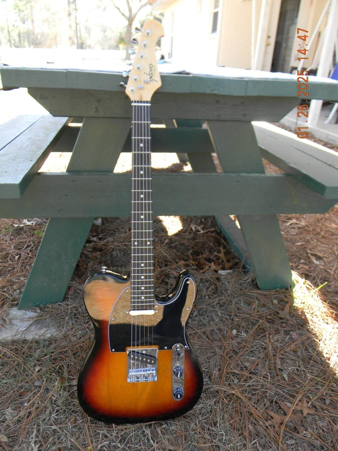 Indio/Aftermarket “Custom Shack” Tele , Alnico 5 Pickups, Capactor Upgrade, 6lbs