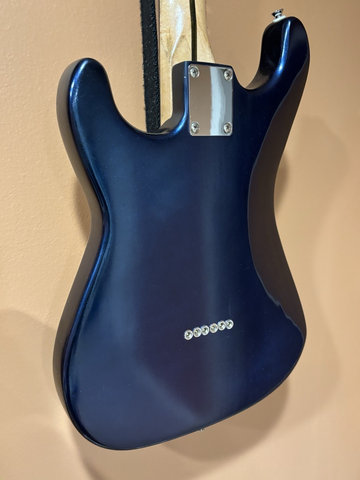 Custom Hardtail Stratocaster – Blue to Purple Nebula
