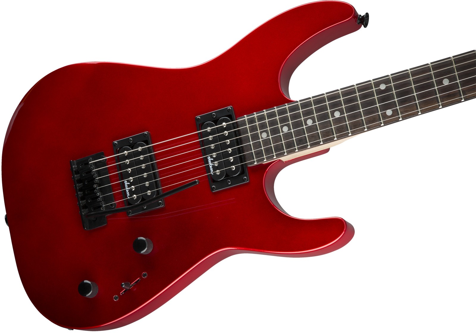 Jackson JS Series Dinky JS11 Electric Guitar – Metallic Red w/ Instrument Cable