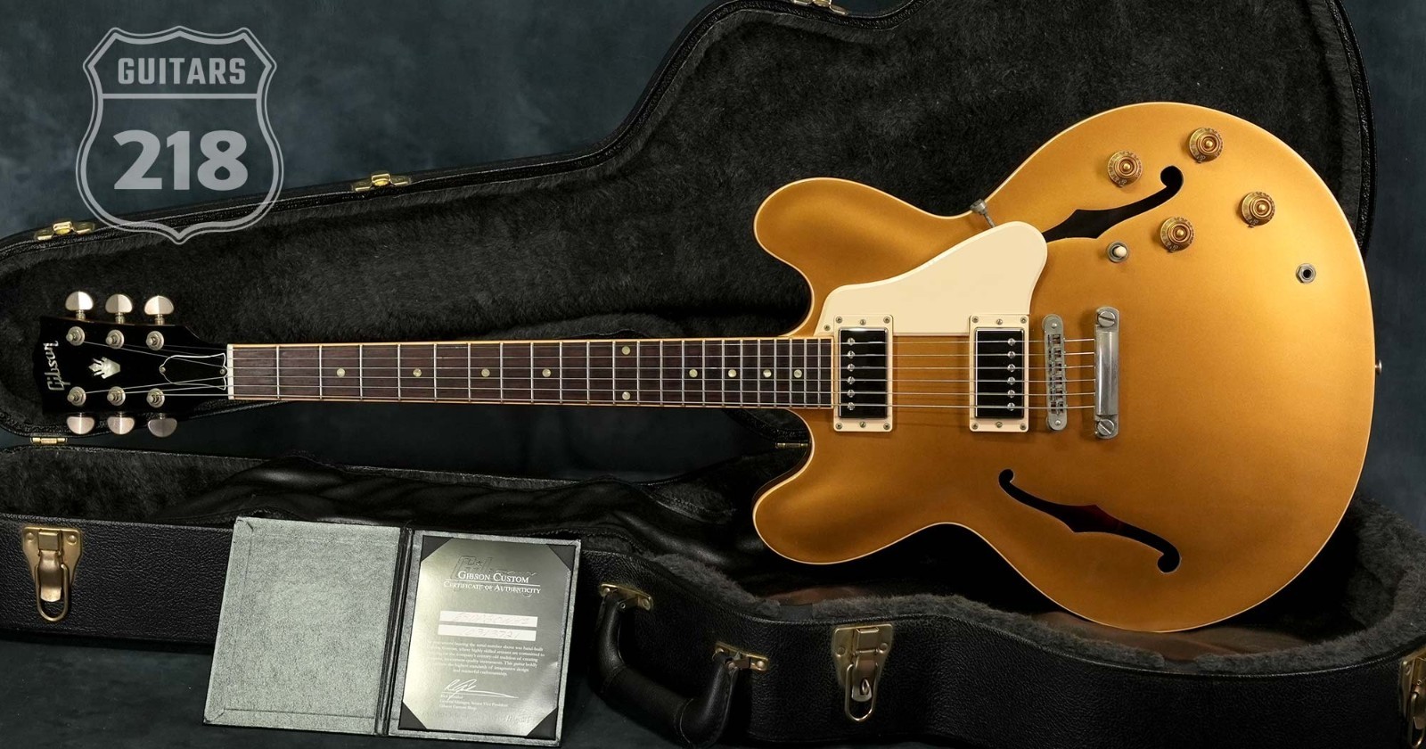 Gibson Custom Shop ES-335 Dot Plain All Gold 3.81kg 2013 Electric Guitar