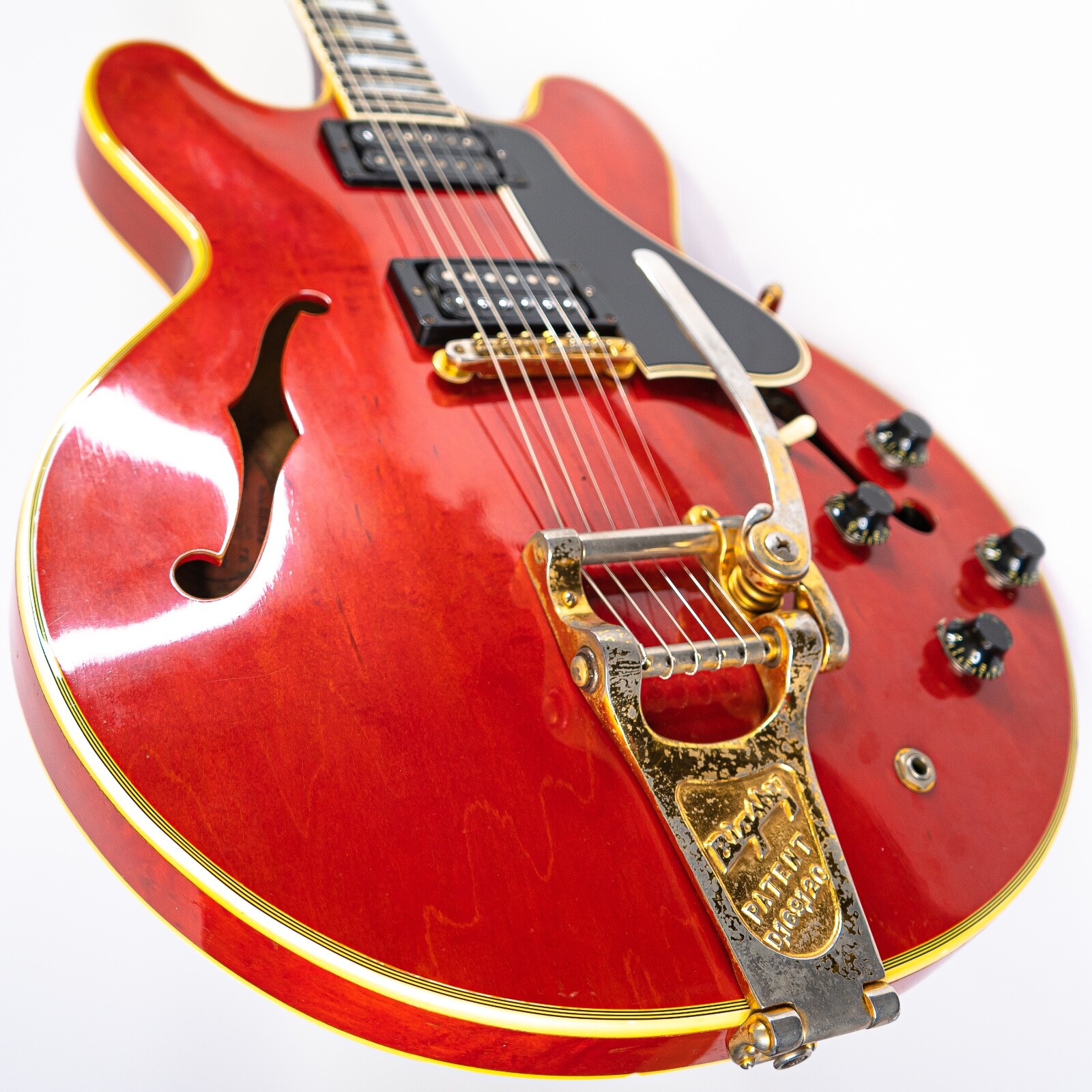 1960 Gibson ES-355 TD Cherry Mono w/ Factory Bigsby, Period-Correct HSC