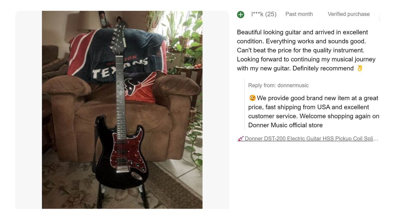 🎸 Donner DST-200 Electric Guitar With Gig Bag HSS Pickups Coil Spilt Solid Body