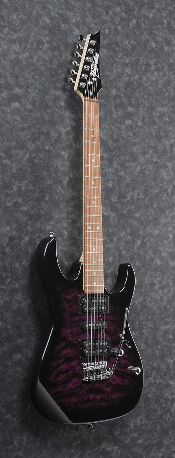 Ibanez Electric Guitar Gio GRX70QA Transparent Violet Sunburst Maple Neck