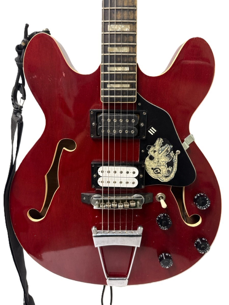Global EA-200 Vintage Double-Cut Semi-Hollow Body Electric Guitar (RO1058094)