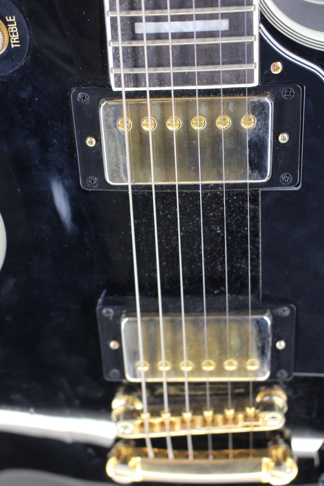 Epiphone Les Paul Custom Electric Guitar – Ebony #R8576