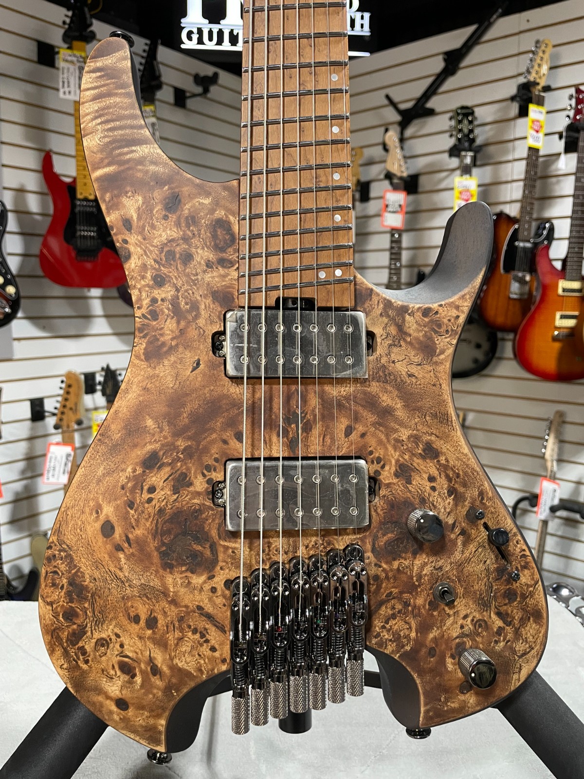 Ibanez QX527PB 7-string Electric Guitar – Antique Brown Stain w/ Gig Bag #144