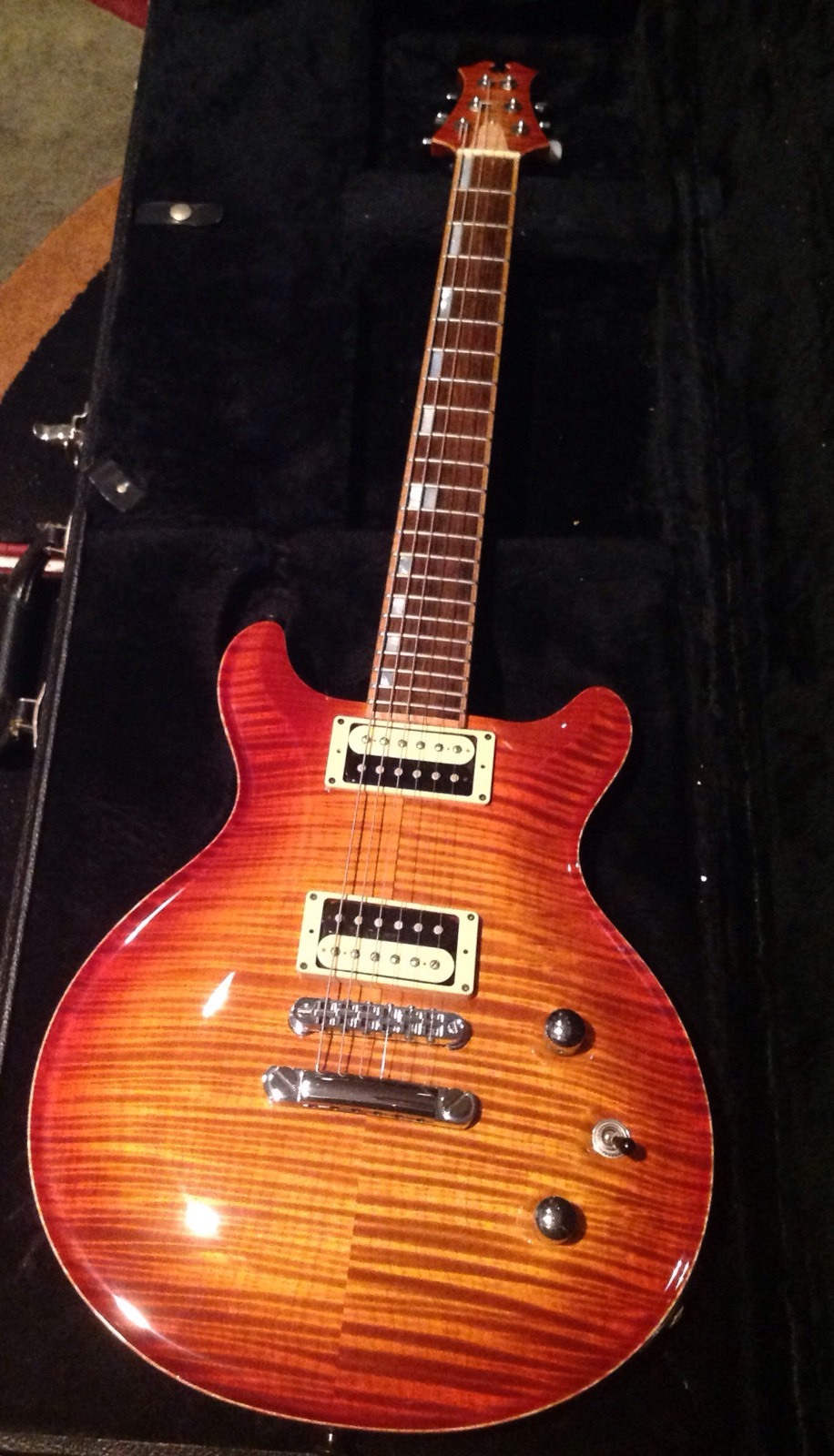 McNaught Guitar 2002 Double Cutaway Diamond Top Solid body