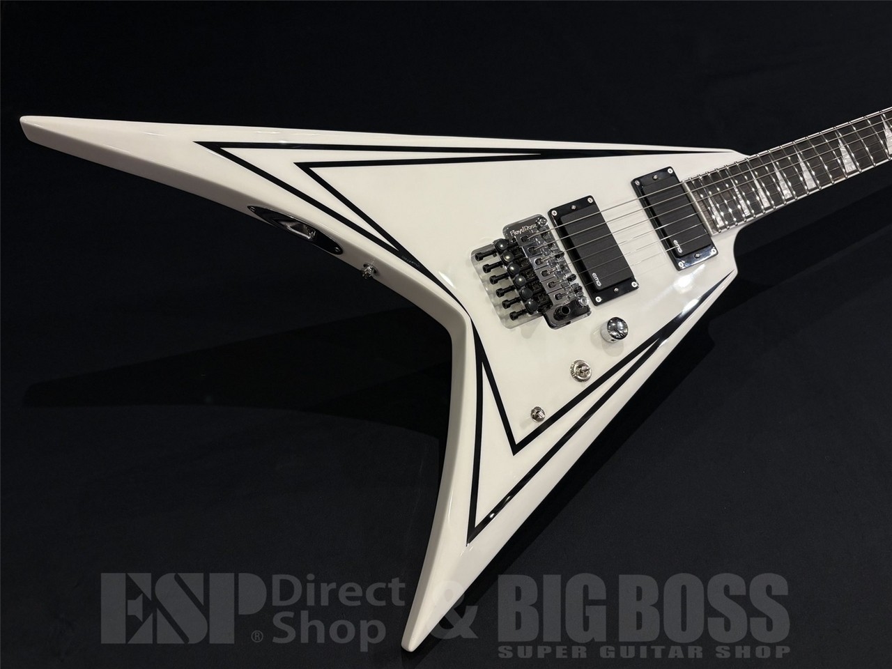 E-II SV White w Black Stripes
