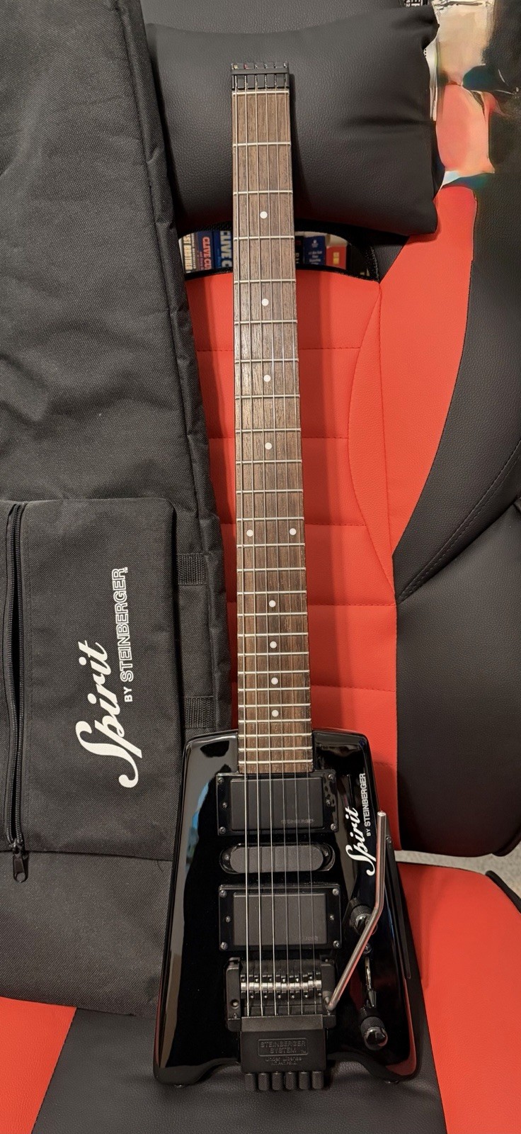Steinberger Spirit Headless Electric Guitar Black