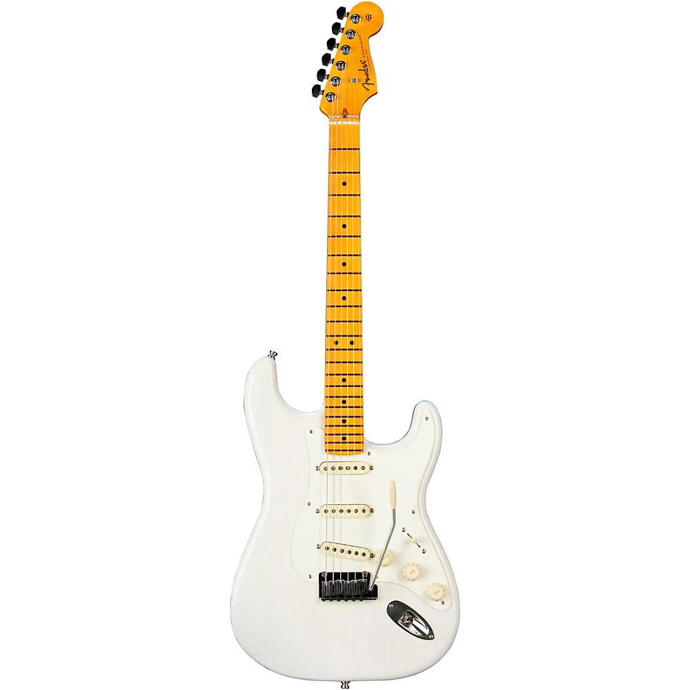 Fender American Ultra Luxe Vintage ’50s Stratocaster Maple FB Guitar White Blond
