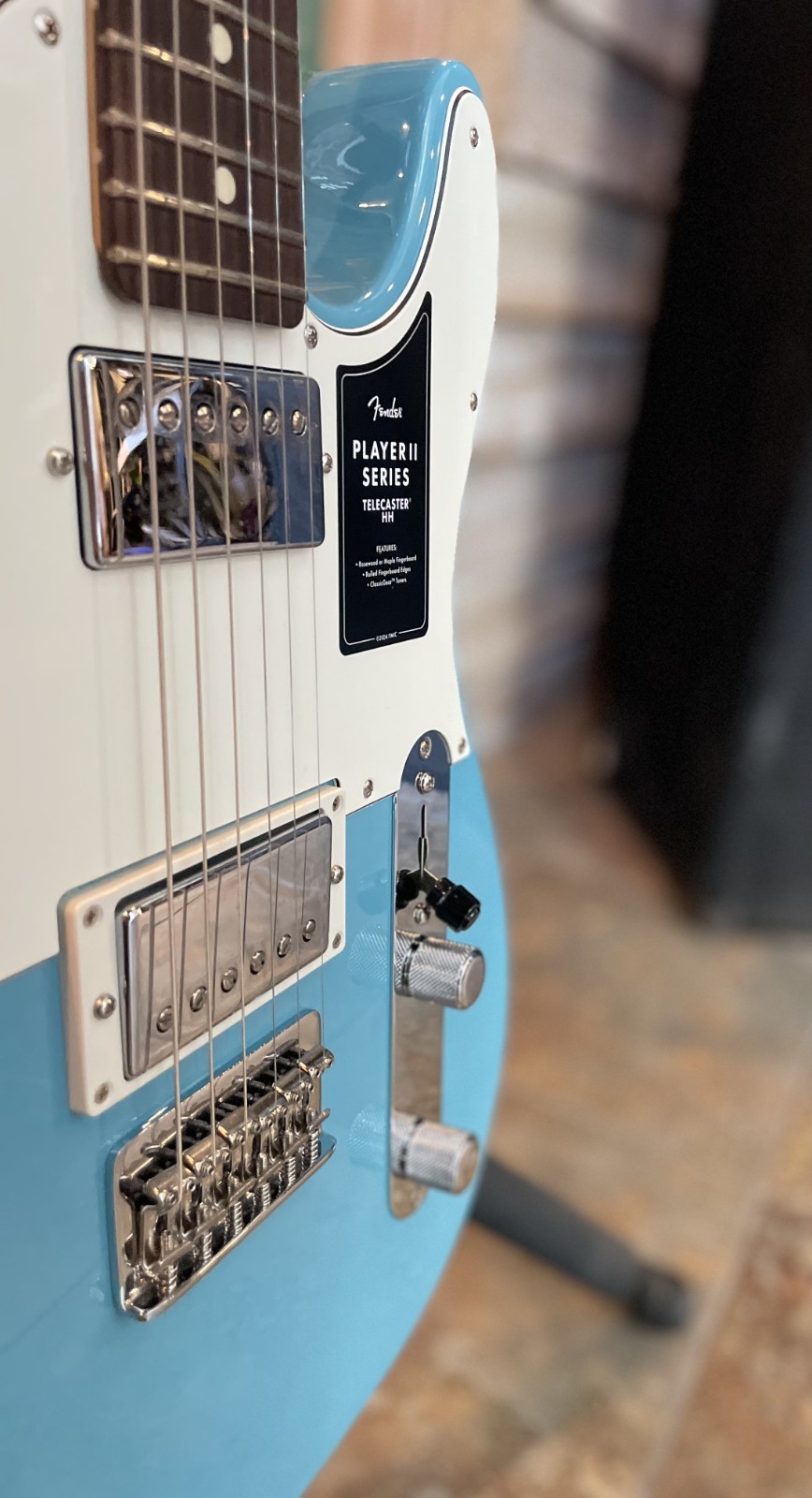 Fender Player II Telecaster Electric Guitar HH Aquatone Blue NEW! FREE SHIPPING