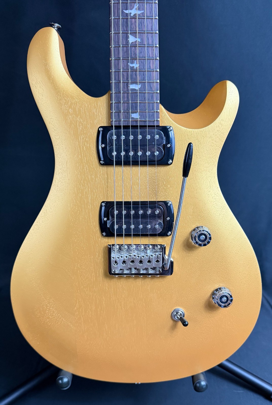 PRS SE CE 24 Standard Satin Electric Guitar Metallic Gold w/ Gig Bag