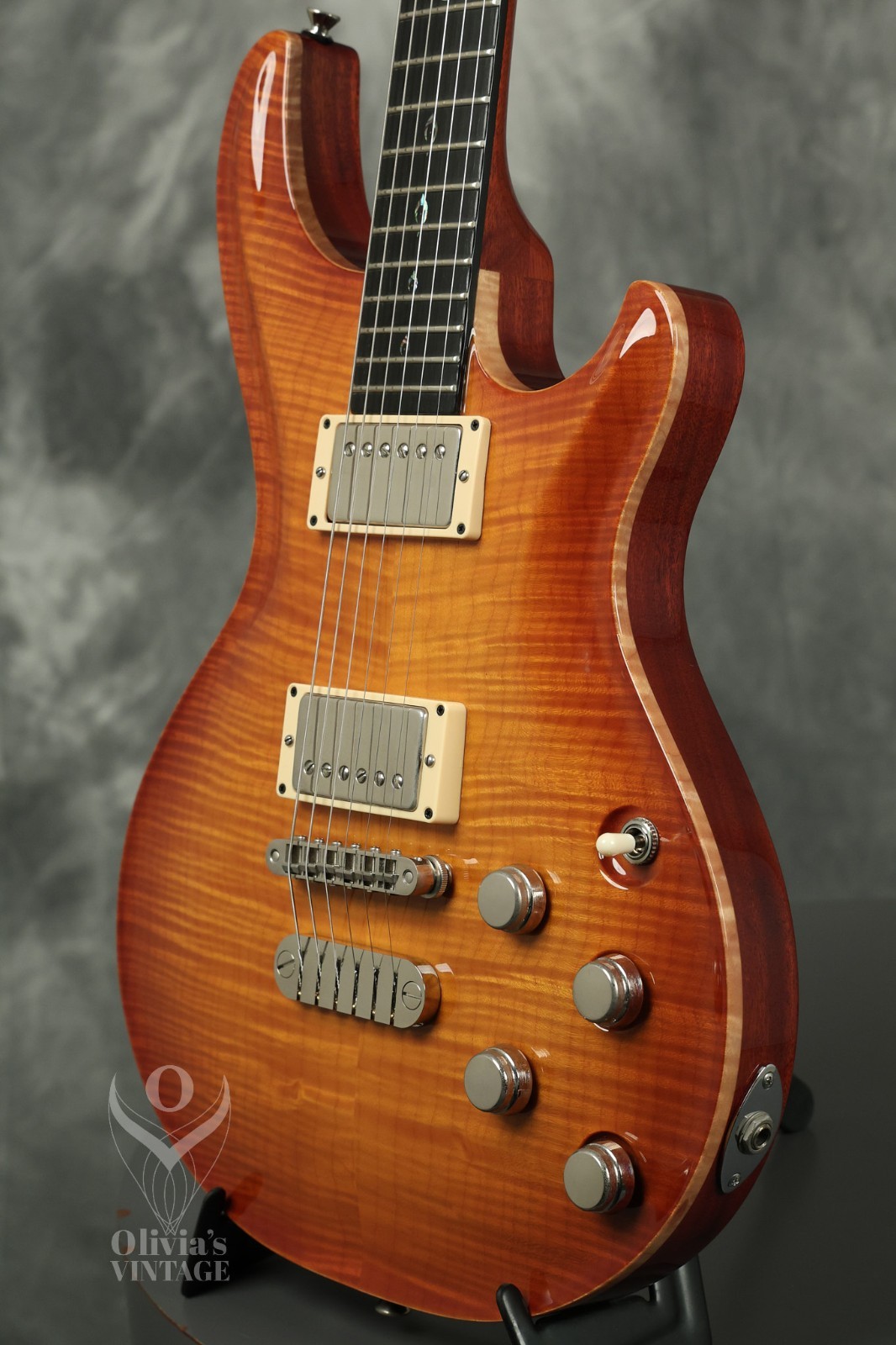 2002 Dean USA Hardtail Flame Maple Trans Amber Limited Edition w/ COA #23 of 100