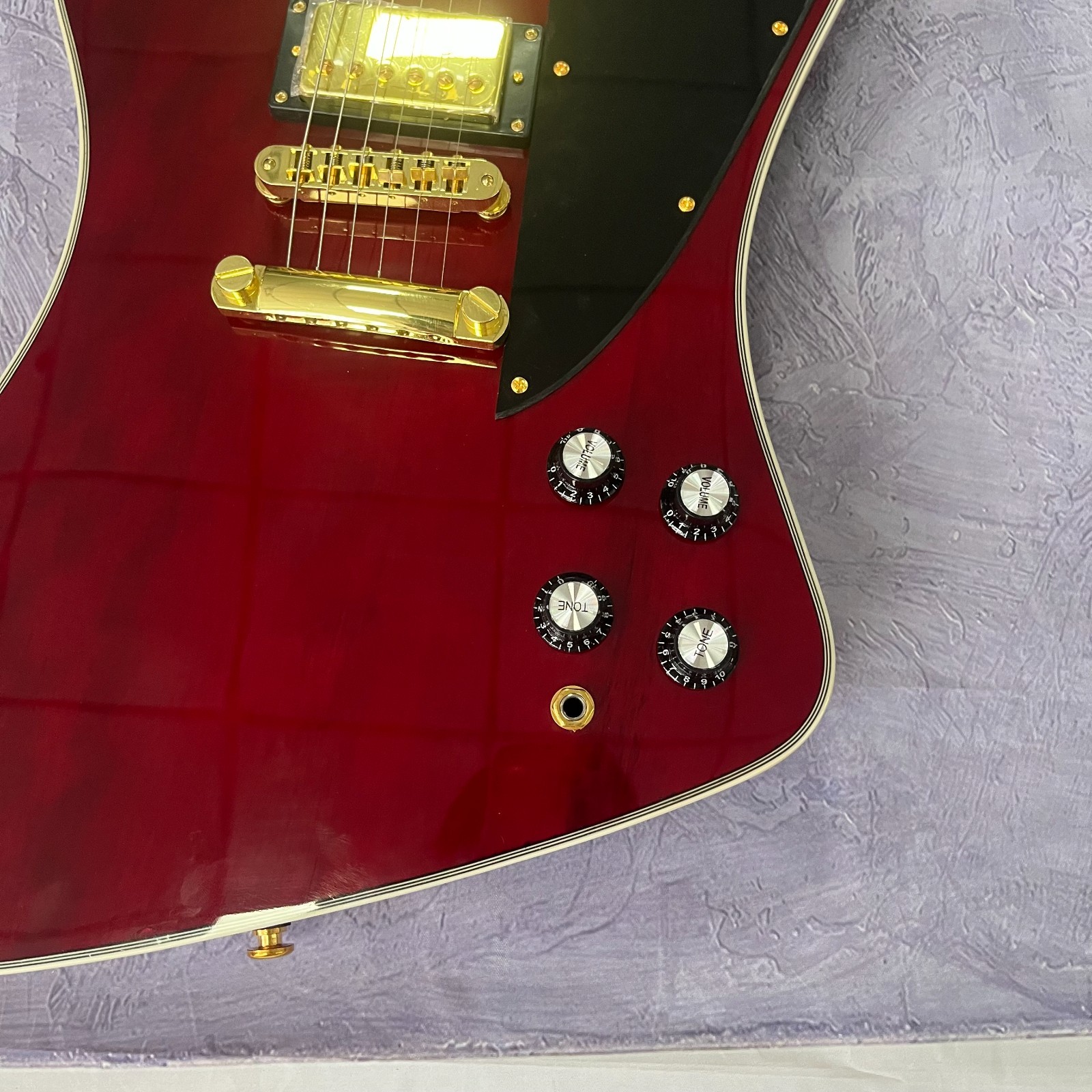 Custom Firebird Style Electric Guitar Rosewood Fingerboard Gold Hardware
