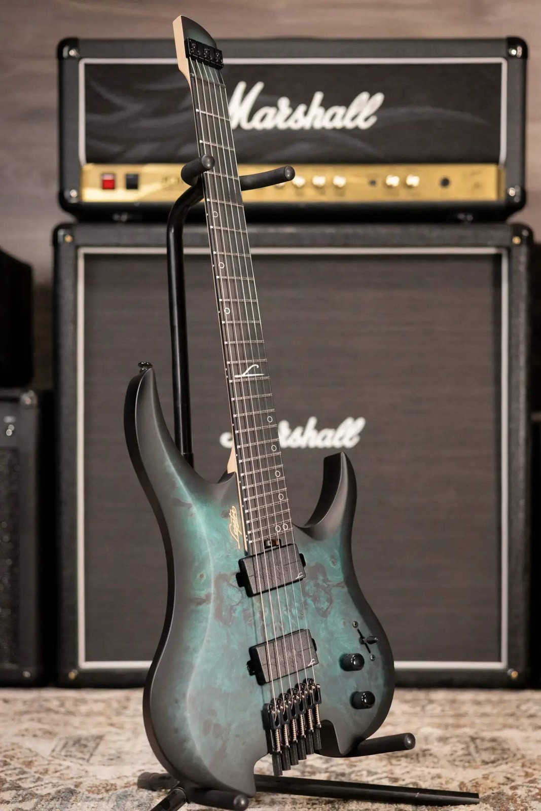 Legator Ghost G6FSS-DS Super Shred 6-String Multi-Scale Electric Guitar – Dark S