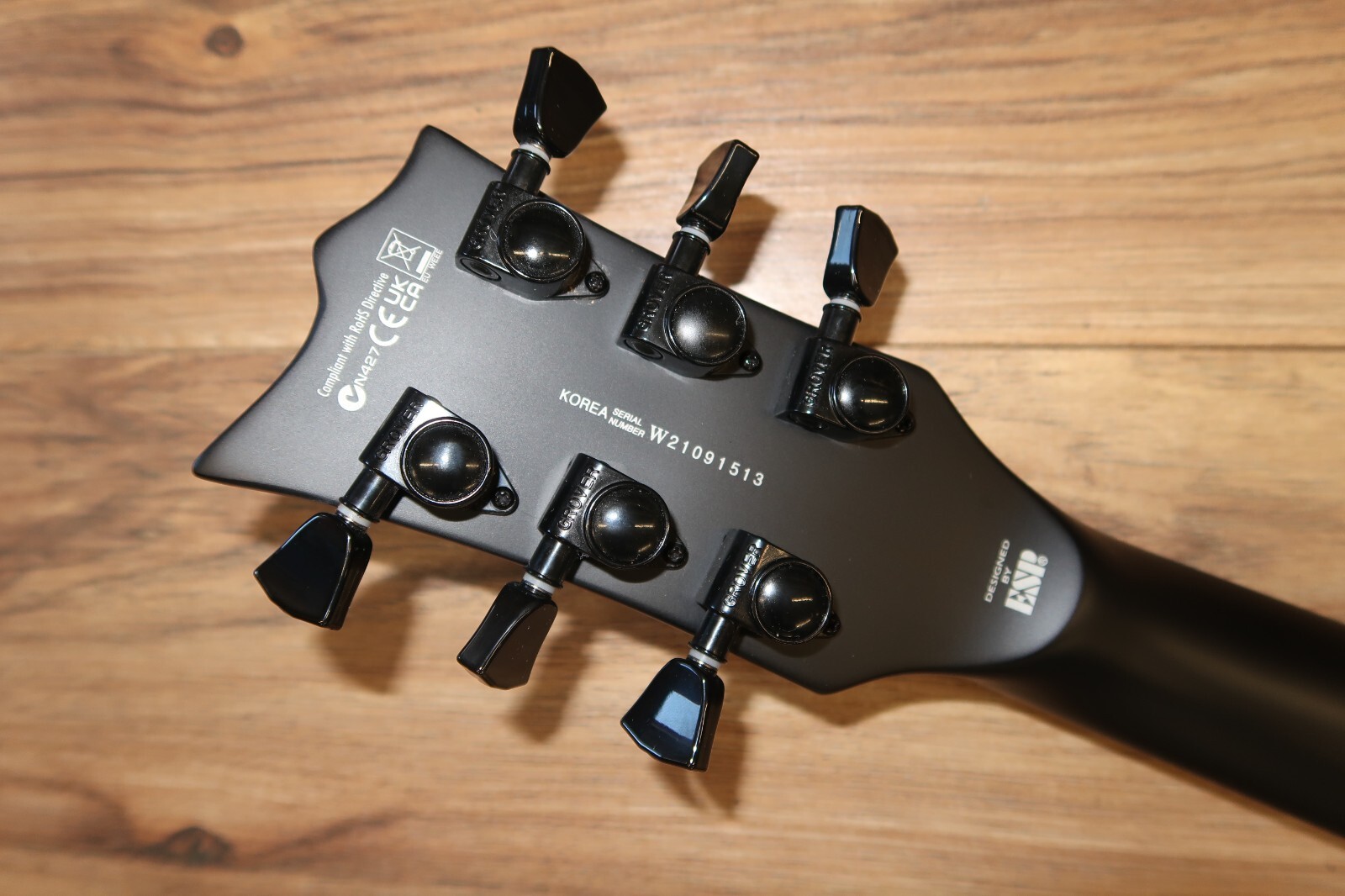 ESP LTD EC-FR Black Metal Electric Guitar – Black Satin