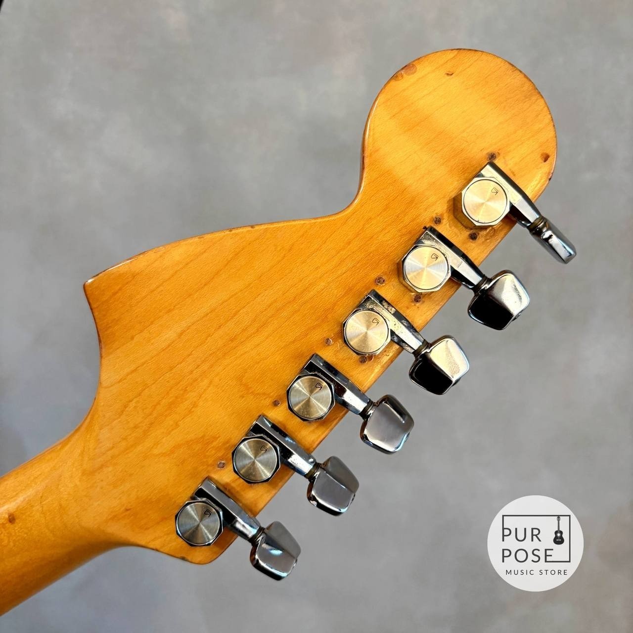 FERNANDES Burny Custom FST-75N Natural Made in Japan 1970s ST Type E.Guitar MOD